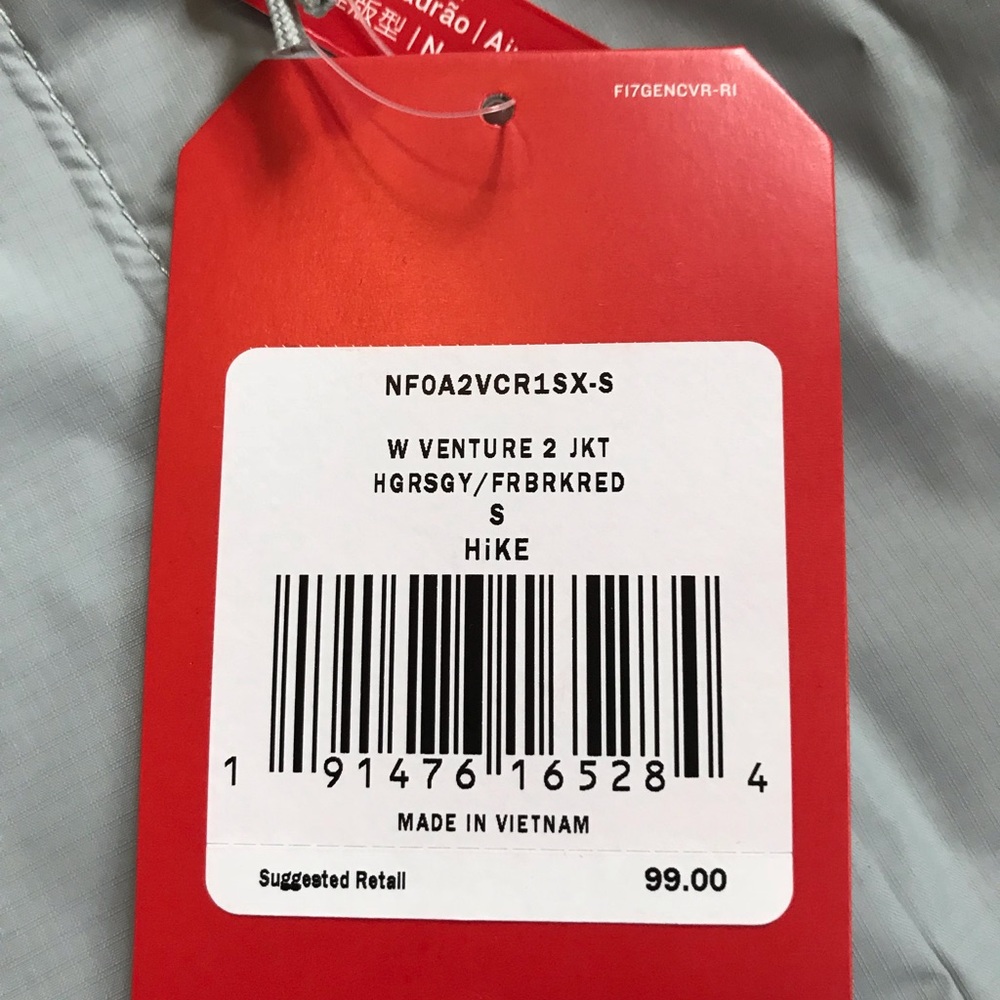 Brand new with tags north face wind breaker